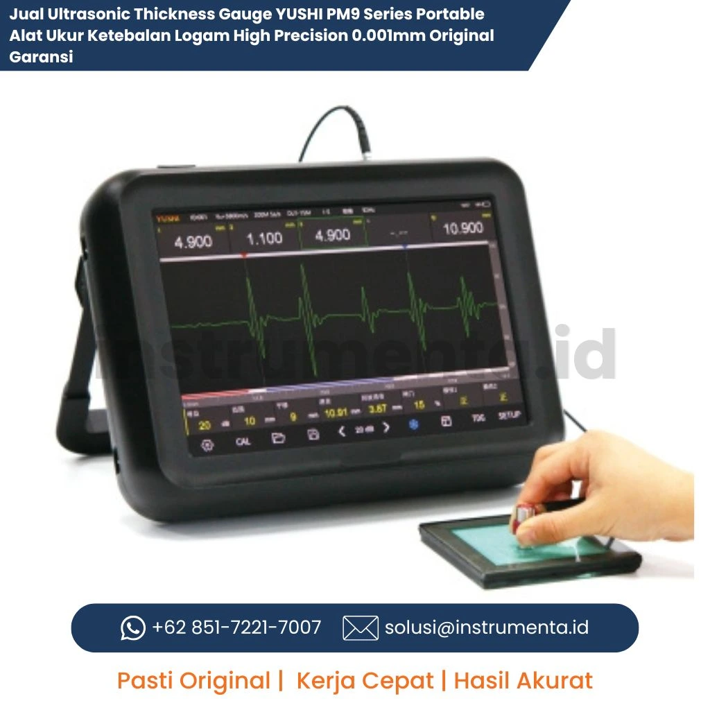 Jual Ultrasonic Thickness Gauge YUSHI PM9 Series Portable Alat Ukur Ketebalan Logam High Precision 0.001mm Original Garansi